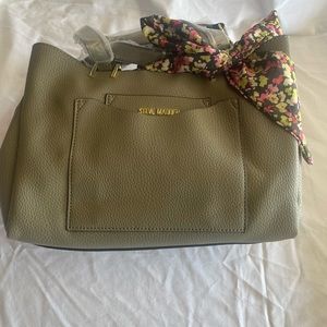 Steve Madden BParker Purse with Scarf Olive green